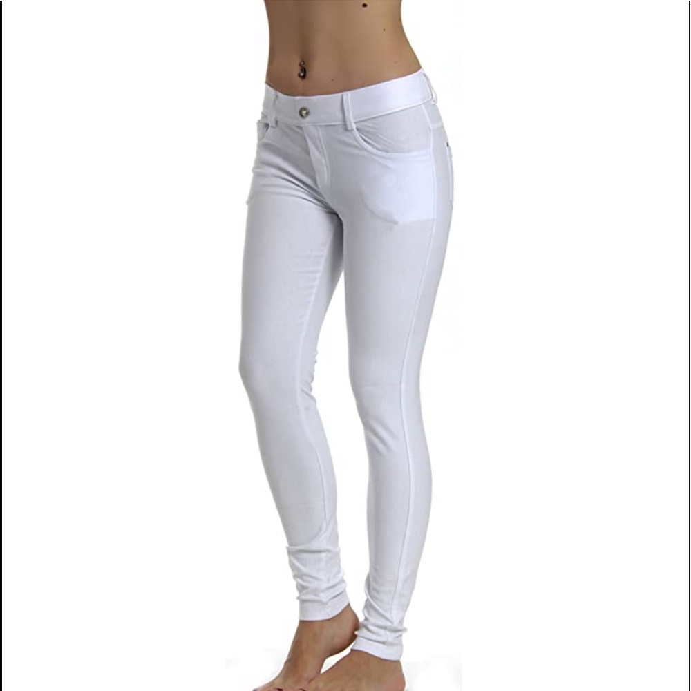 NWT White Skinny High-waist Jeggings